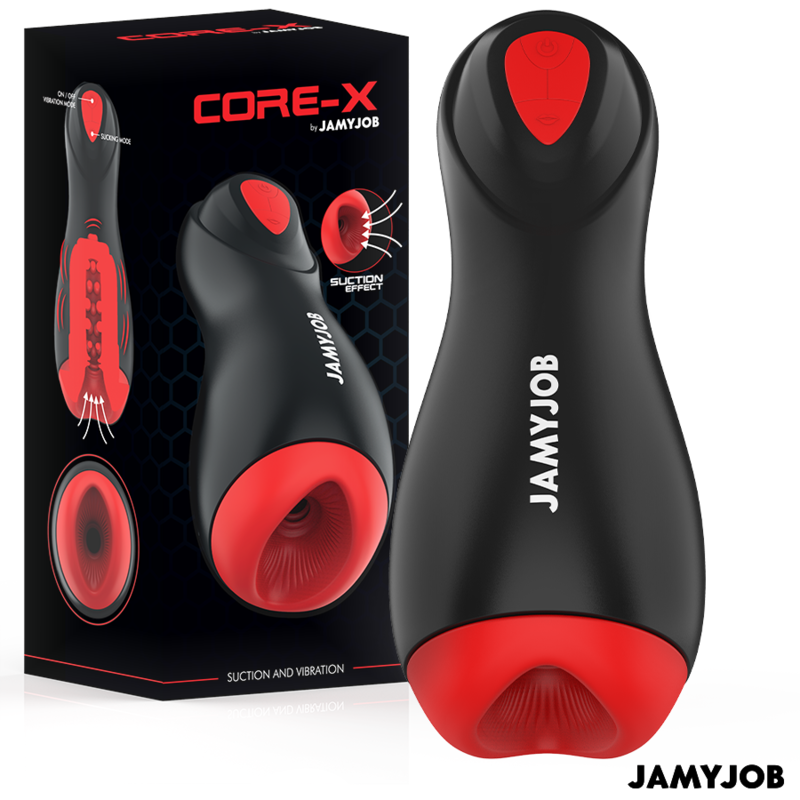 JAMYJOB - MASTURBATEUR AUTOMATIQUE CORE-X 5 MODES D'ASPIRATION ET DE VIBRATION JAMYJOB
