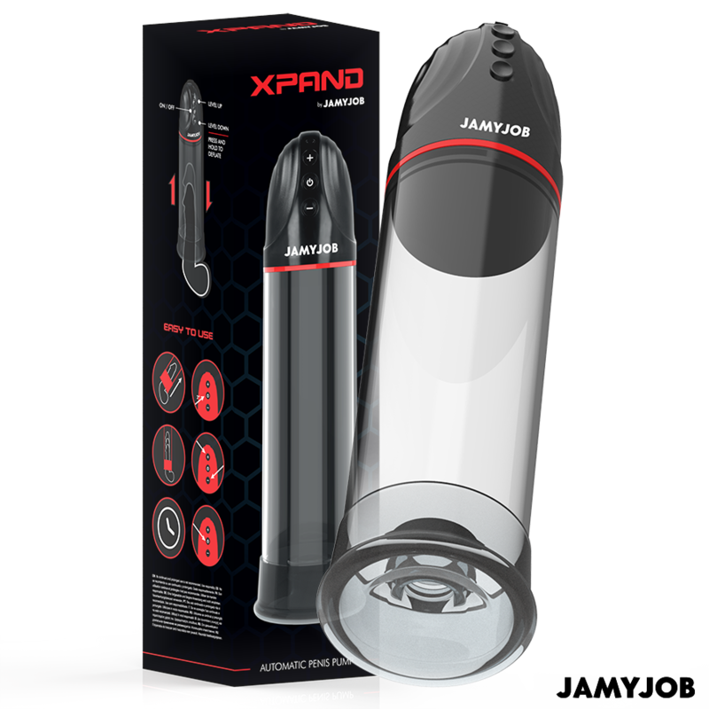 JAMYJOB - POMPE AUTOMATIQUE XPAND 3 NIVEAUX D'ASPIRATION GRIS JAMYJOB