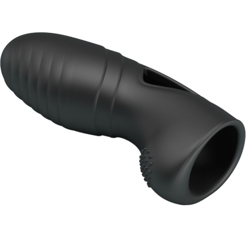 PRETTY LOVE - ALAN VIBRATEUR DE DOIGTS EN SILICONE NOIR PRETTY LOVE