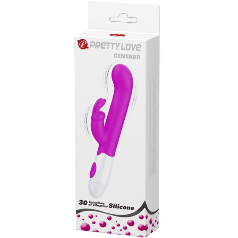 PRETTY LOVE - VIBRATEUR CENTAURE LAPIN 30 MODES DE VIBRATION VIOLET PRETTY LOVE