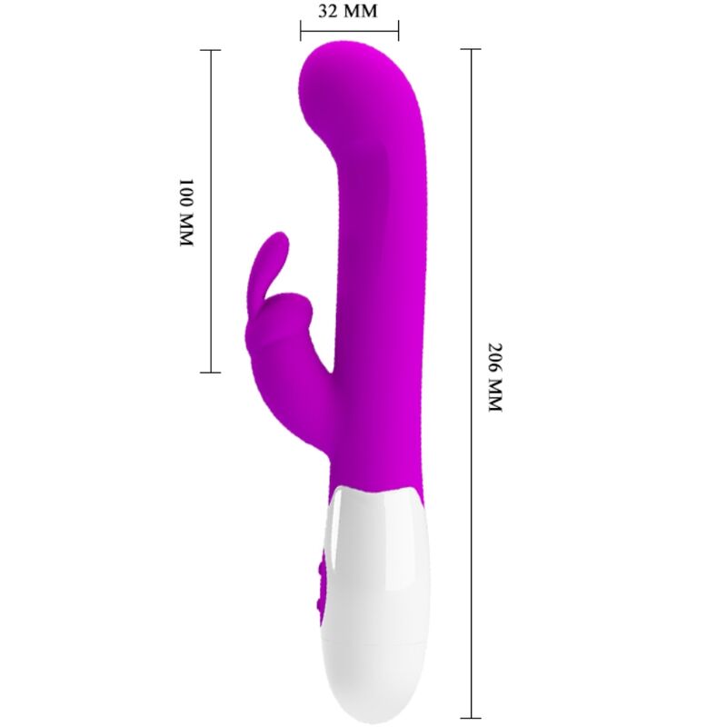 PRETTY LOVE - VIBRATEUR CENTAURE LAPIN 30 MODES DE VIBRATION VIOLET PRETTY LOVE