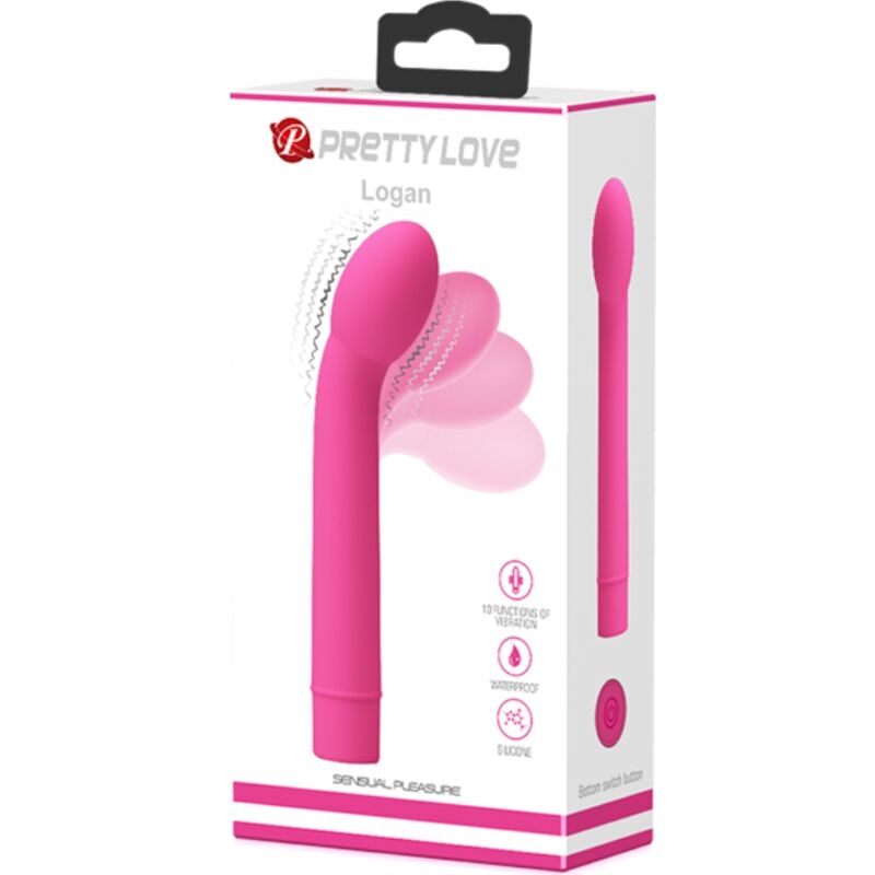 PRETTY LOVE - VIBRATEUR POINT G LOGAN 10 VIBRATIONS ROSE PRETTY LOVE