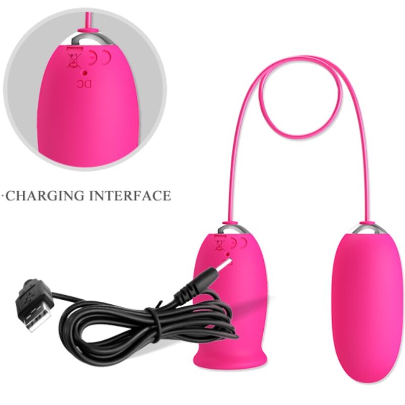 PRETTY LOVE - OEUF VIBRANT DAISY + LANGUE STIMULANTE CLITORIS ROSE PRETTY LOVE