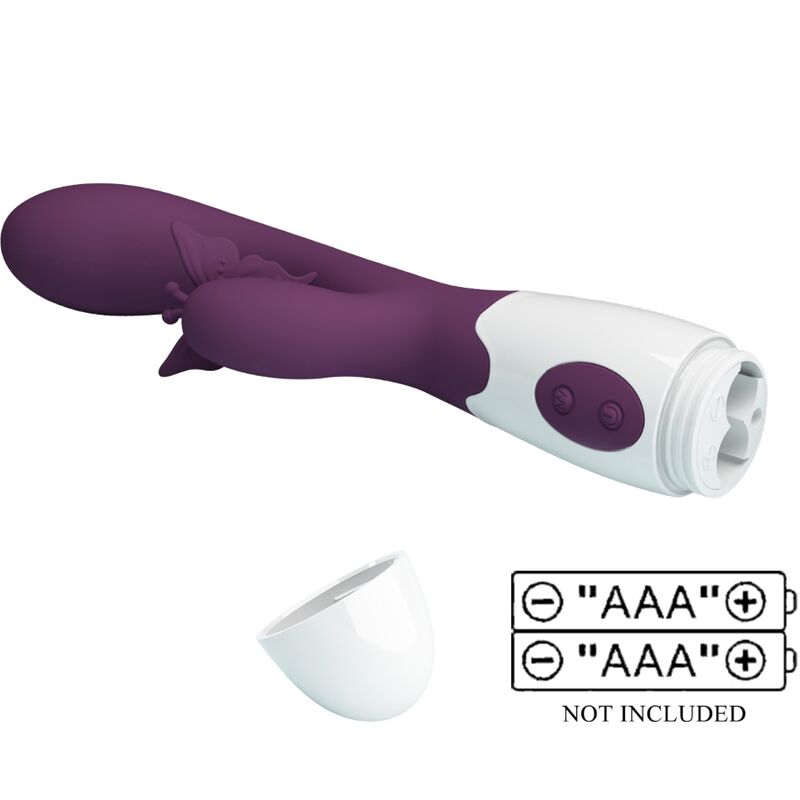 PRETTY LOVE - BUTTERFLY KISS VIBRATEUR RABBIT ET STIMULATEUR DE POINT G VIOLET PRETTY LOVE FLIRTATION
