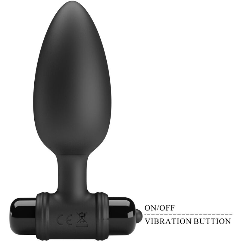 PRETTY LOVE - VIBRA BUTT PLUG 2 PLUG ANAL 10 VIBRATIONS NOIR PRETTY LOVE