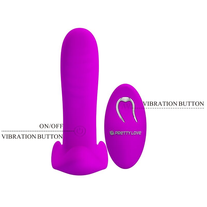 PRETTY LOVE - MASSEUR & VIBRATEUR 12 VIBRATIONS TÉLÉCOMMANDE VIOLET PRETTY LOVE