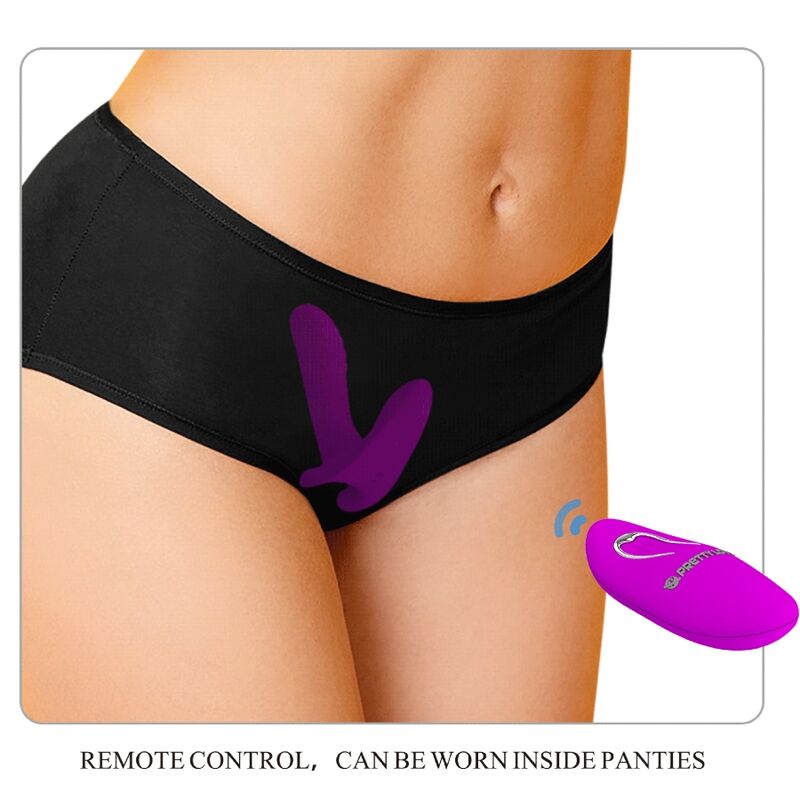 PRETTY LOVE - MASSEUR & VIBRATEUR 12 VIBRATIONS TÉLÉCOMMANDE VIOLET PRETTY LOVE