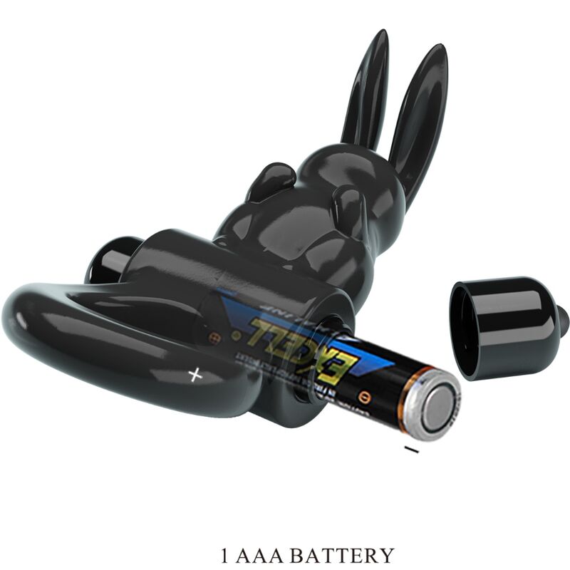 PRETTY LOVE - ANNEAU VIBRATEUR EXCITANT RABBIT 10 VIBRATIONS NOIR PRETTY LOVE
