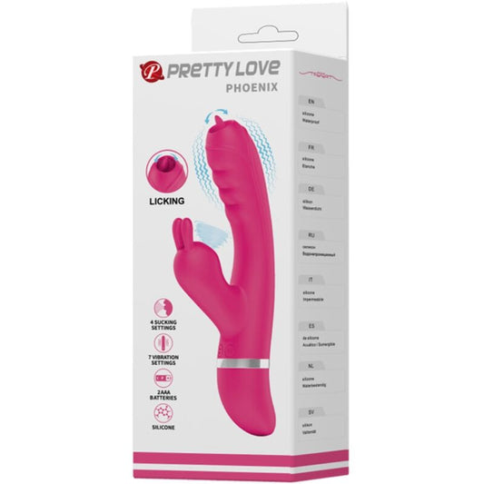 PRETTY LOVE - VIBRATEUR LAPIN MULTIFONCTION PHOENIX ROSE PRETTY LOVE