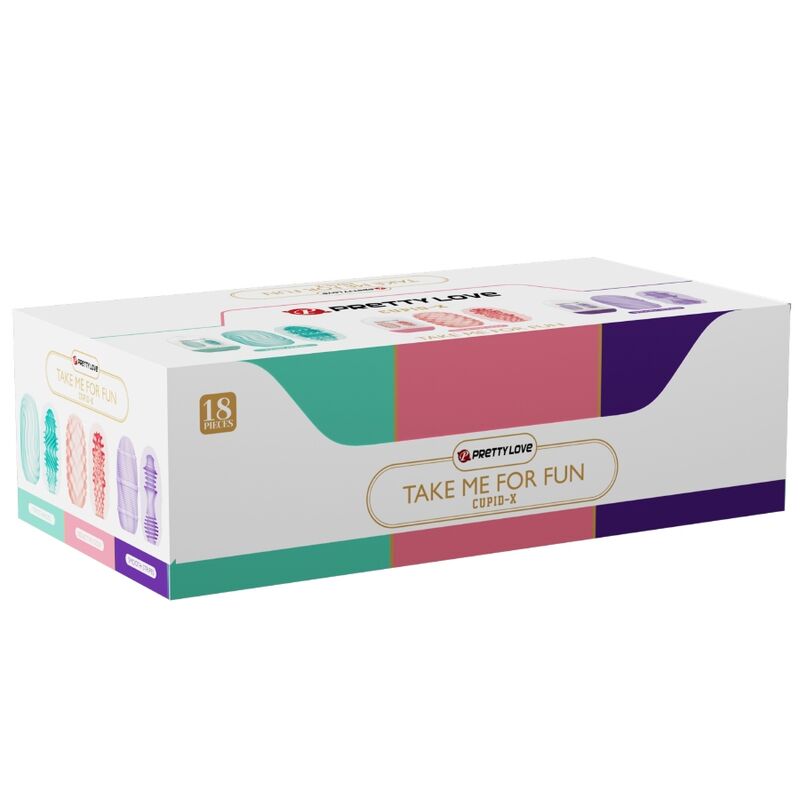 PRETTY LOVE - CUPID X 18 MASTURBATEURS POUR HOMMES DIFFÉRENTES TEXTURES PRETTY LOVE