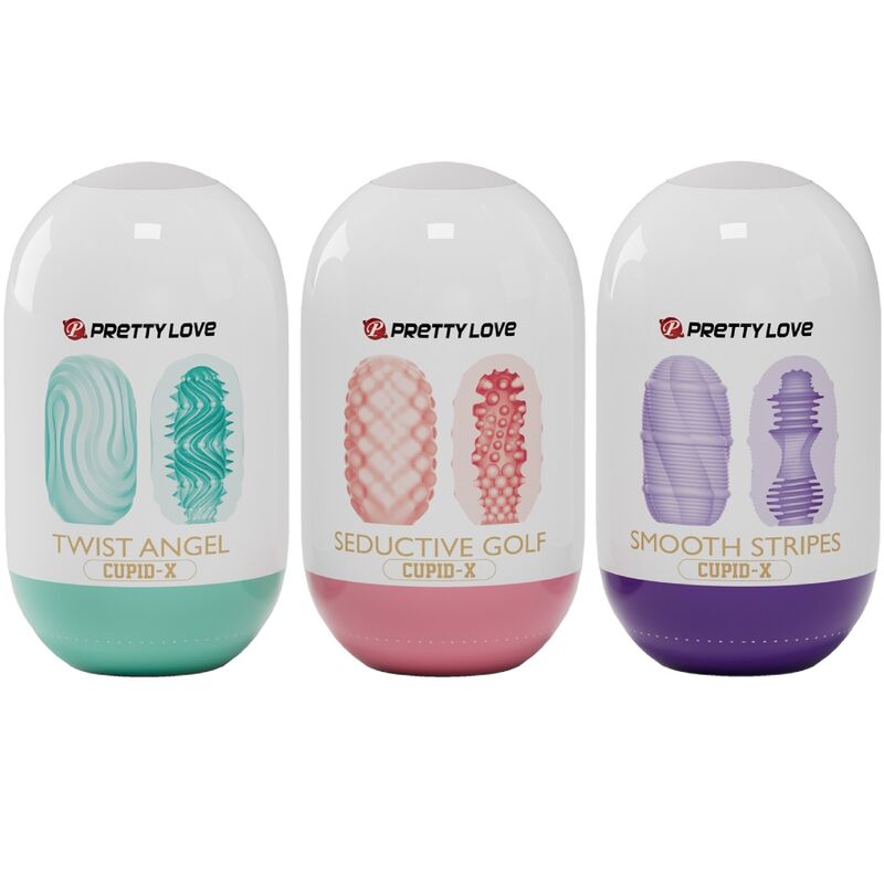 PRETTY LOVE - CUPID X 18 MASTURBATEURS POUR HOMMES DIFFÉRENTES TEXTURES PRETTY LOVE