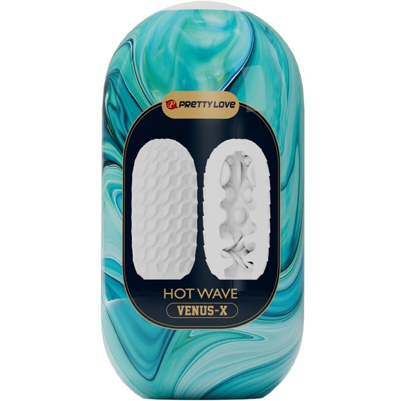 PRETTY LOVE - MASTURBATEUR POUR HOMME EN SILICONE HOT WAVE BLANC PRETTY LOVE