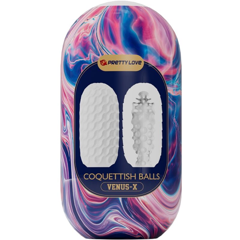 PRETTY LOVE - COQUETTISH BALLS MASTURBATEUR HOMME EN SILICONE BLANC PRETTY LOVE