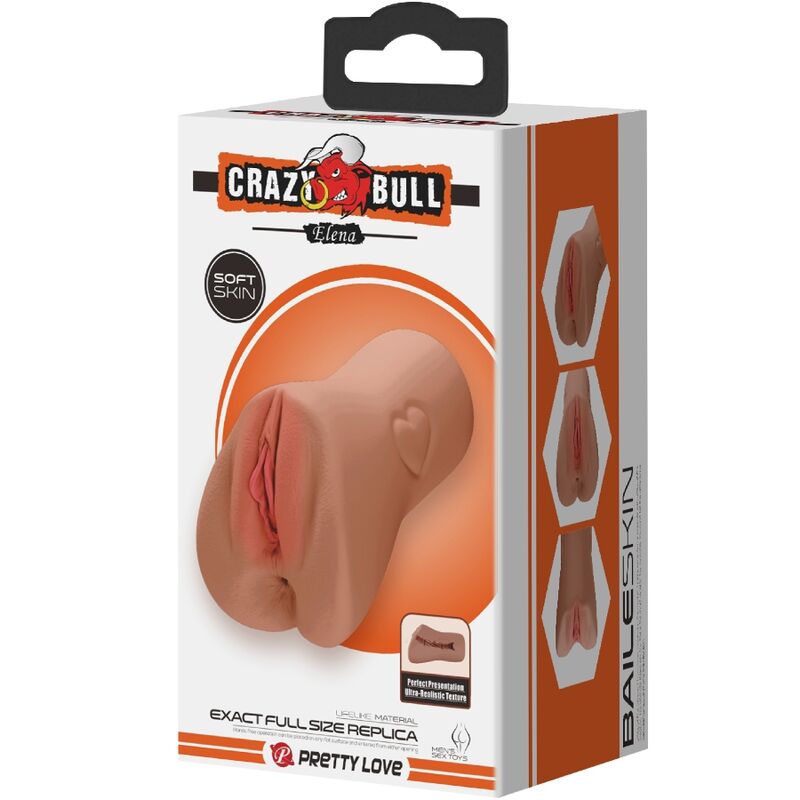 CRAZY BULL - CONCEPTION DE VAGIN ET D'ANUS ÉCARLATE AVEC UNE CHAIR EN FORME DE CŒUR CRAZY BULL