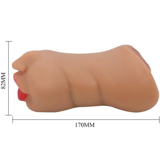 CRAZY BULL - ZOEY DOUBLE MASTURBATEUR BOUCHE ET VAGIN CHAIR CRAZY BULL