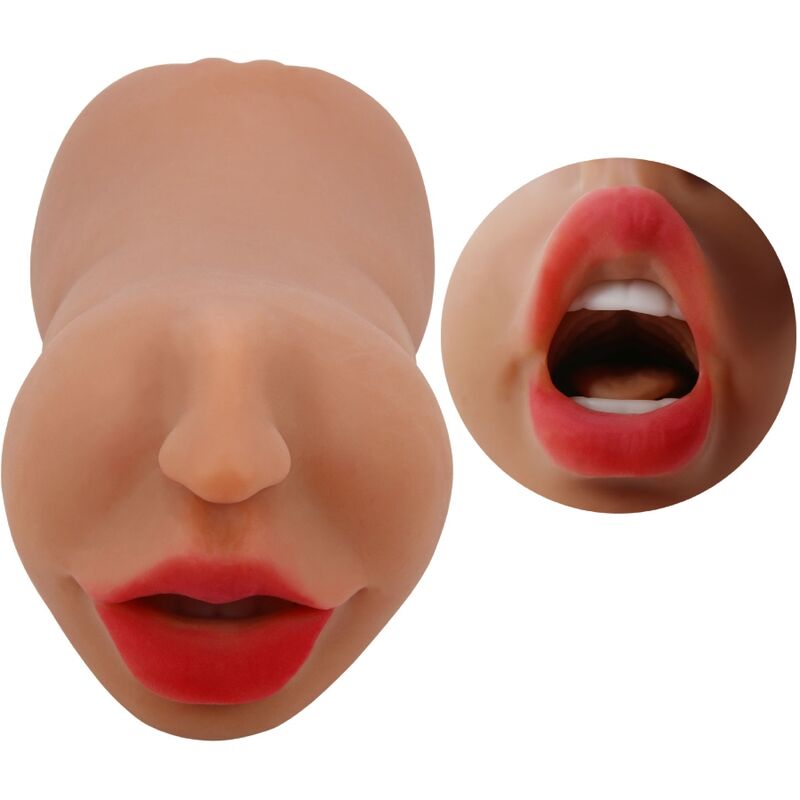 CRAZY BULL - ZOEY DOUBLE MASTURBATEUR BOUCHE ET VAGIN CHAIR CRAZY BULL