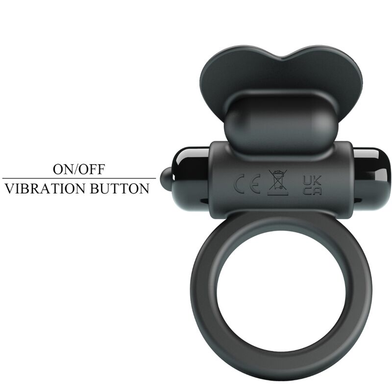 PRETTY LOVE - BAGUE VIBRANTE DEBONAIRE LAPIN 10 VIBRATIONS NOIRE PRETTY LOVE