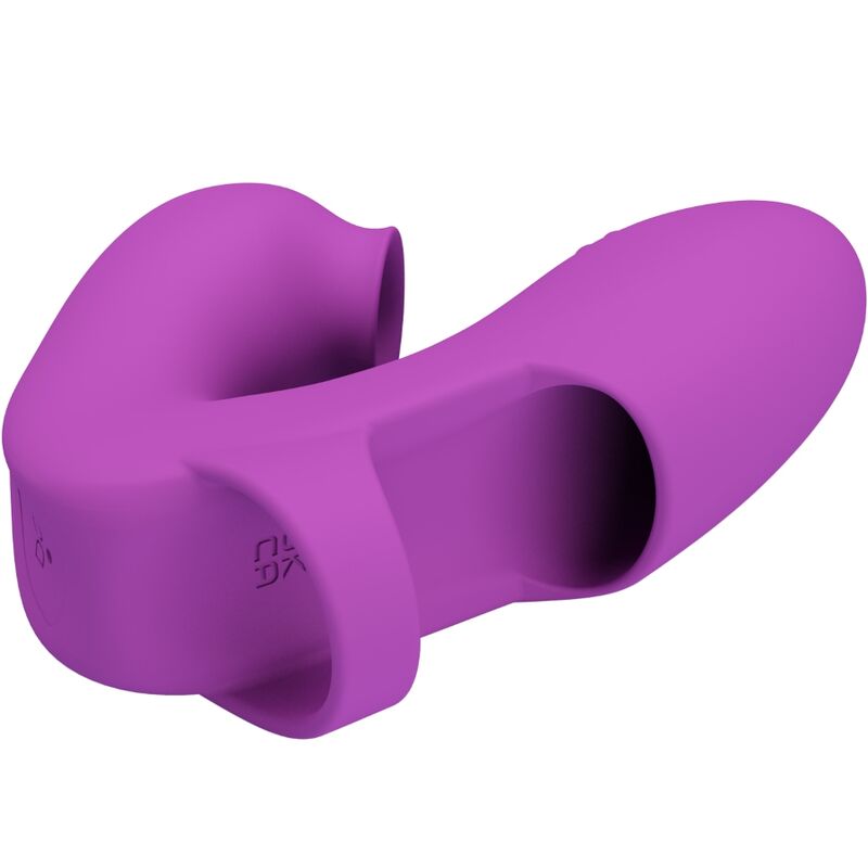 PRETTY LOVE - VIBRATEUR DE DOIGTS ATHENA AVEC STIMULATEUR DE CLITORIS VIOLET PRETTY LOVE