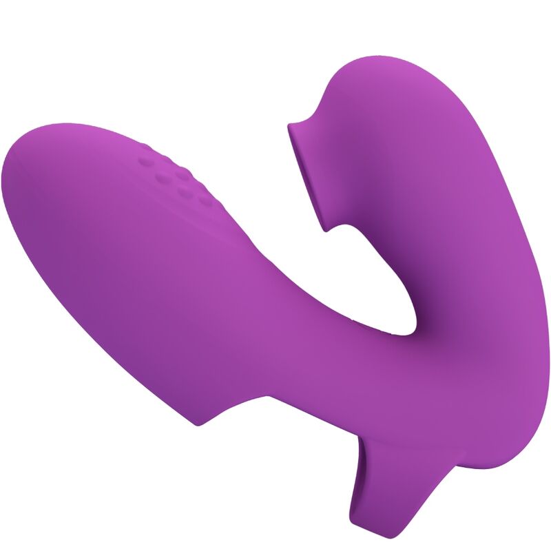 PRETTY LOVE - VIBRATEUR DE DOIGTS ATHENA AVEC STIMULATEUR DE CLITORIS VIOLET PRETTY LOVE