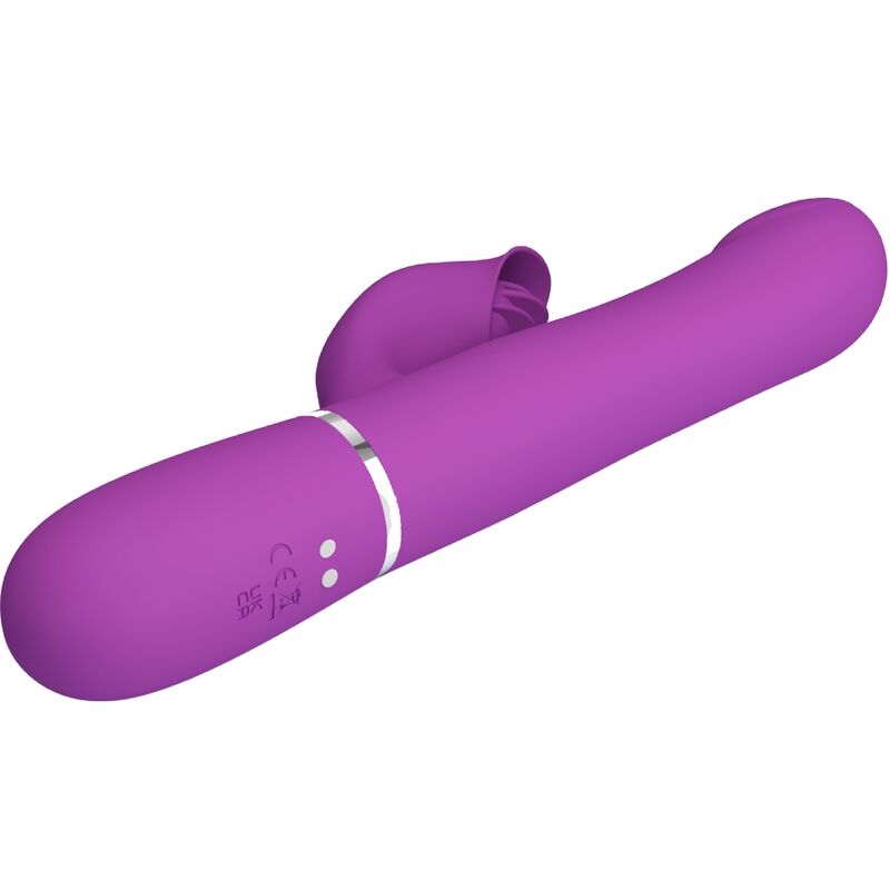 PRETTY LOVE - VIBRATEUR ET STIMULATEUR MULTIFONCTION 4 EN 1 VIOLET PRETTY LOVE