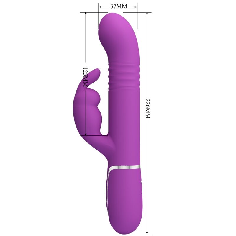 PRETTY LOVE - VIBRATEUR LAPIN MULTIFONCTION COALE 4 EN 1 VIOLET PRETTY LOVE