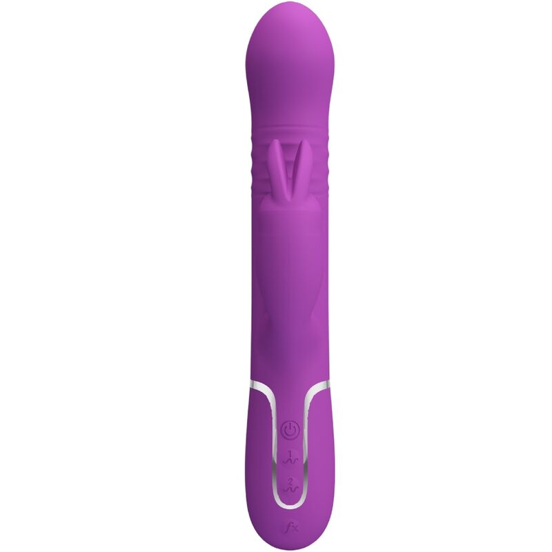 PRETTY LOVE - VIBRATEUR LAPIN MULTIFONCTION COALE 4 EN 1 VIOLET PRETTY LOVE