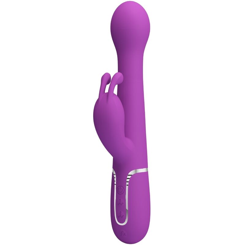 PRETTY LOVE - VIBRATEUR LAPIN MULTIFONCTION 3 EN 1 DEJON VIOLET PRETTY LOVE