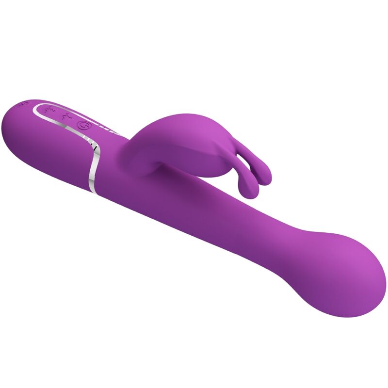 PRETTY LOVE - VIBRATEUR LAPIN MULTIFONCTION 3 EN 1 DEJON VIOLET PRETTY LOVE