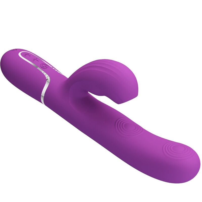 PRETTY LOVE - VIBRATEUR LAPIN MULTIFONCTION 3 EN 1 PERLITA VIOLET PRETTY LOVE