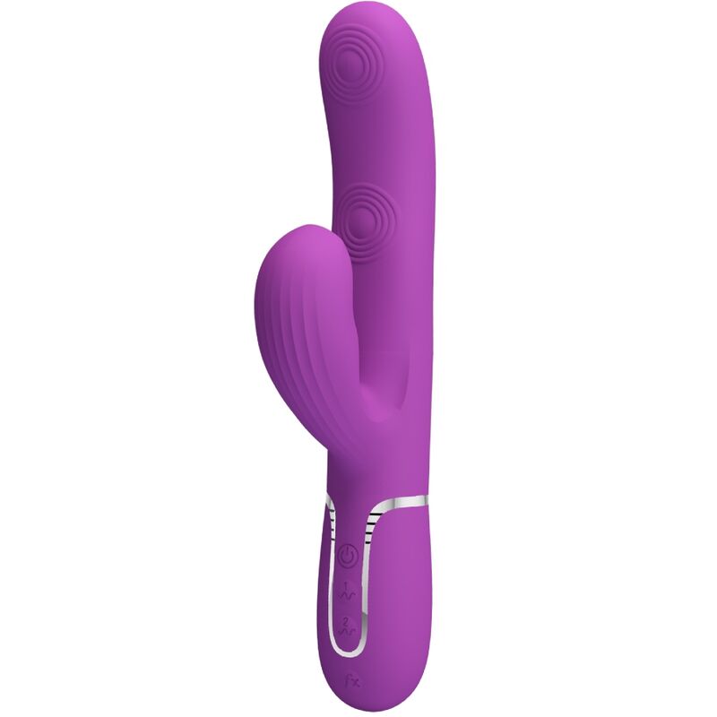 PRETTY LOVE - VIBRATEUR LAPIN MULTIFONCTION 3 EN 1 PERLITA VIOLET PRETTY LOVE