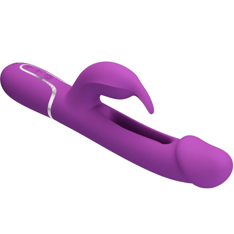 PRETTY LOVE - KAMPAS VIBRATEUR LAPIN MULTIFONCTION 3 EN 1 VIOLET PRETTY LOVE