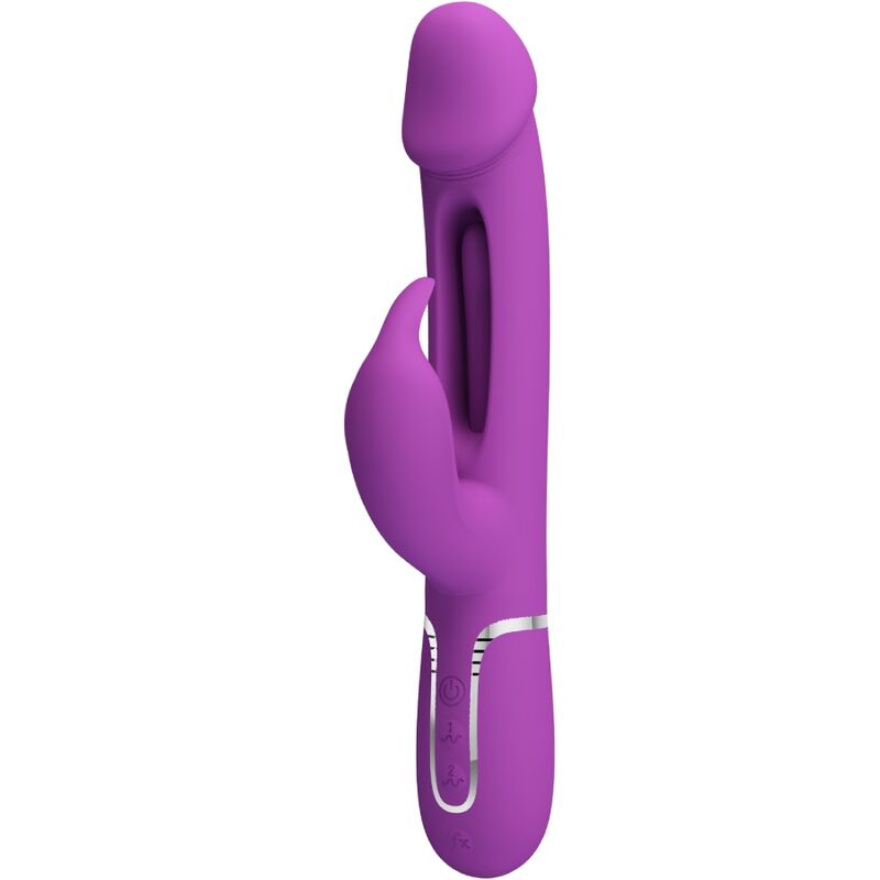 PRETTY LOVE - KAMPAS VIBRATEUR LAPIN MULTIFONCTION 3 EN 1 VIOLET PRETTY LOVE