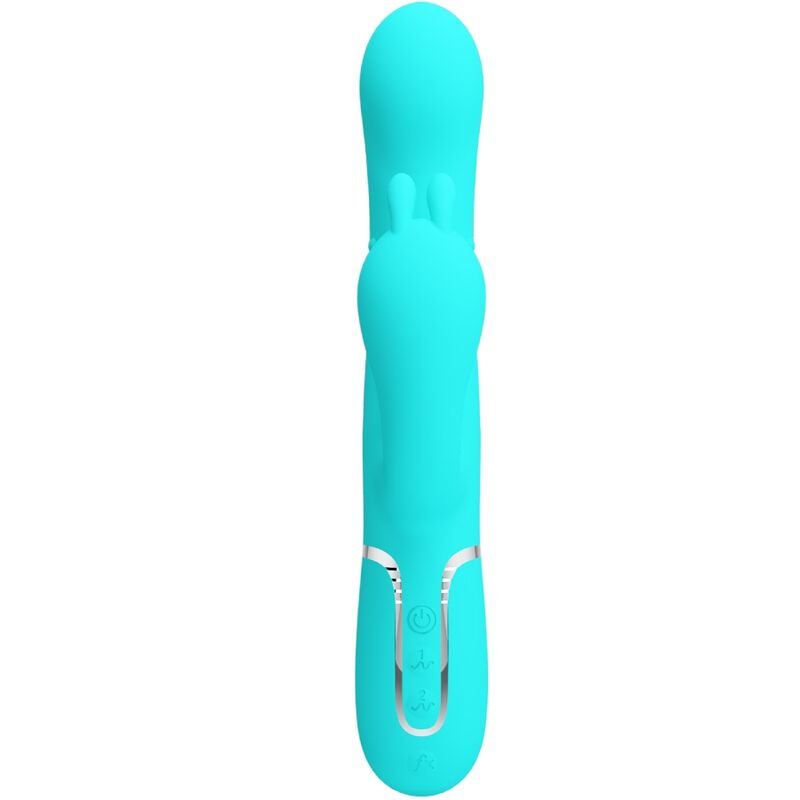PRETTY LOVE - CAMMY 4 EN 1 VIBRATEUR MULTIFONCTION TRIPPLE RABBIT BLEU PRETTY LOVE