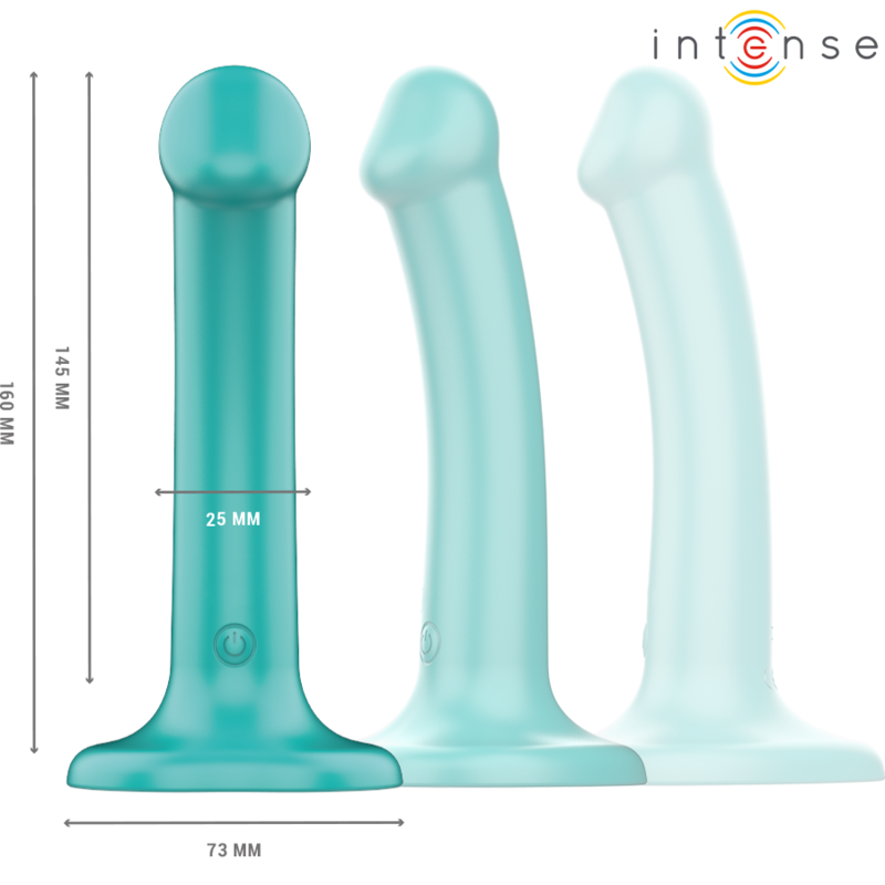 INTENSE - KATIE VIBRATEUR AVEC VENTOUSE 10 VIBRATIONS TÉLÉCOMMANDE BLEUE INTENSE FUN