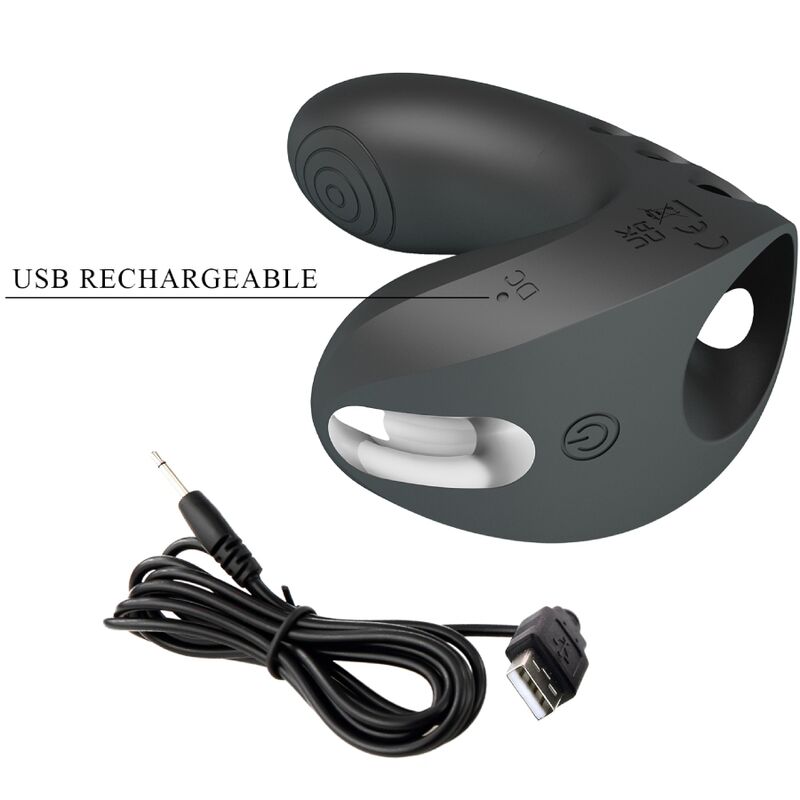 PRETTY LOVE - VIBRATEUR DOIGT CAMELIA 7 VIBRATIONS NOIR PRETTY LOVE