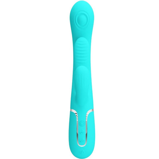 PRETTY LOVE - SHANIA TRIPLE RABBIT VIBRATEUR MULTIFONCTION 3 EN 1 BLEU PRETTY LOVE