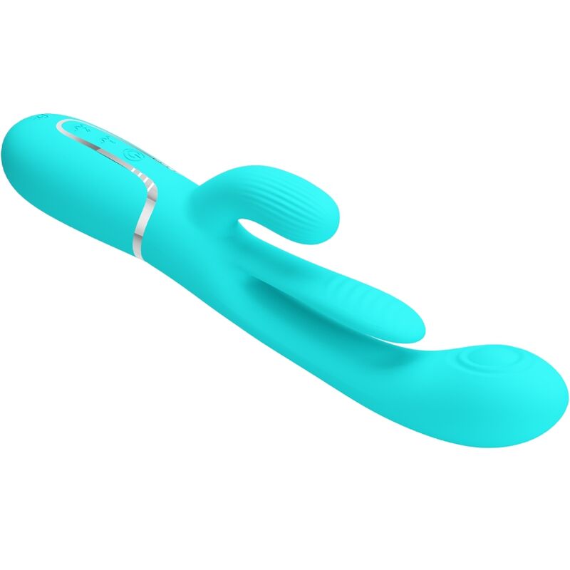 PRETTY LOVE - SHANIA TRIPLE RABBIT VIBRATEUR MULTIFONCTION 3 EN 1 BLEU PRETTY LOVE