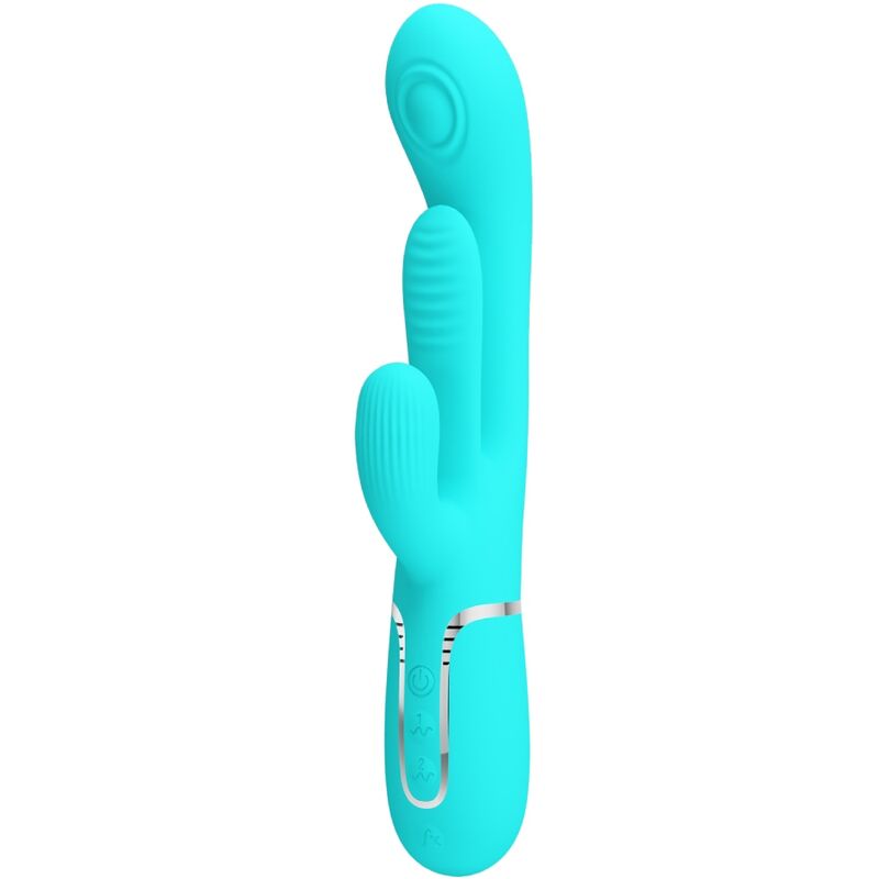 PRETTY LOVE - SHANIA TRIPLE RABBIT VIBRATEUR MULTIFONCTION 3 EN 1 BLEU PRETTY LOVE