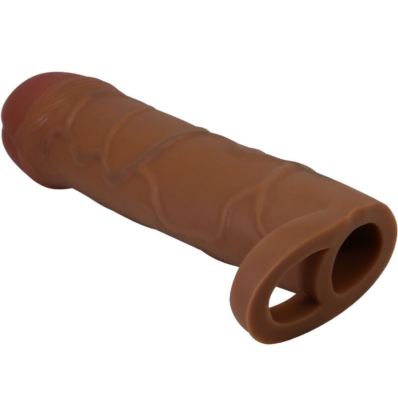 PRETTY LOVE - MANCHON DE PÉNIS POUR OIGNON AVEC EXTENSION DE 2,5 CM MULATTO PRETTY LOVE