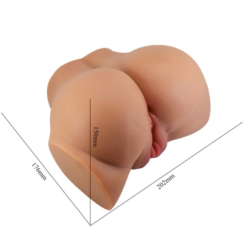 CRAZY BULL - VIBRATEUR EMILIA ASS AVEC VAGIN RÉALISTE ET CHAIR D'ANUS TÉLÉCOMMANDE CRAZY BULL