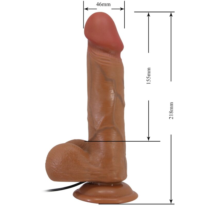 BAILE - VIBRATEUR RÉALISTE BAHAMUT 21,8 CM FLESH TÉLÉCOMMANDE BAILE