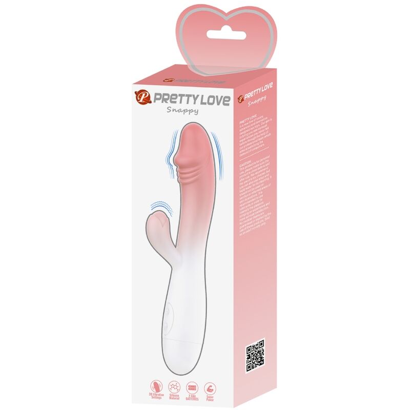 PRETTY LOVE - VIBRATEUR SNAPPY RABBIT 30 VIBRATIONS ROSE PRETTY LOVE
