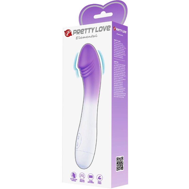PRETTY LOVE - VIBRATEUR ELEMENTAL POINT G 30 VIBRATIONS VIOLET PRETTY LOVE