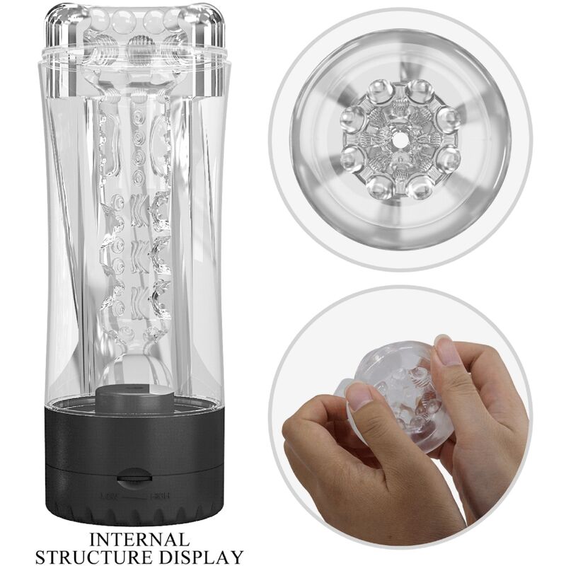 PRETTY LOVE - MASTURBATEUR HOMME TAMARA VIBRATEUR MULTI-VITESSES NOIR PRETTY LOVE