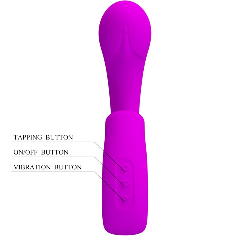 PRETTY LOVE - SIBEL VIBRATEUR POINT G + STIMULATEUR CLITORIS SIBEL 10 VIBRATIONS VIOLET PRETTY LOVE