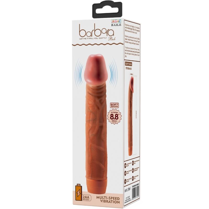 BAILE - VIBRATEUR RÉALISTE BOB 22,5 CM MULÂTRE BAILE