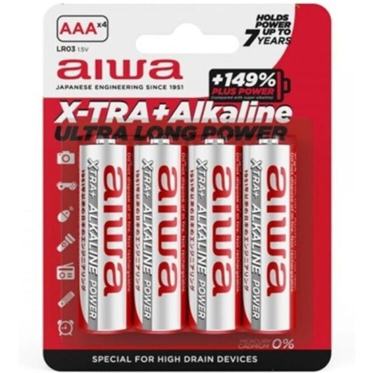 AIWA - PILE ALCALINE X-TRA AAA LR03 BLISTER*4 AIWA