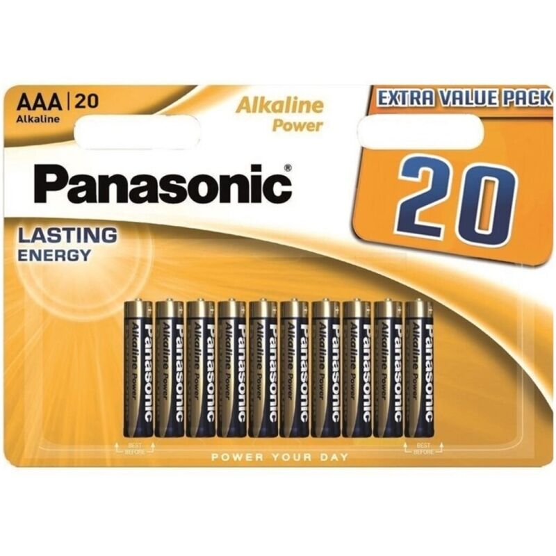 PANASONIC - PILE ALCALINE AAA BRONZE LR03 BLISTER*20 PANASONIC