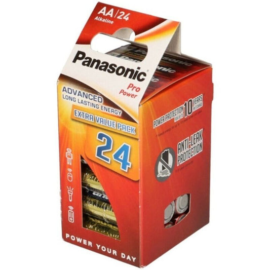 PANASONIC - PACK DE 24 PILES ALCALINES AA LR6 PRO POWER PANASONIC