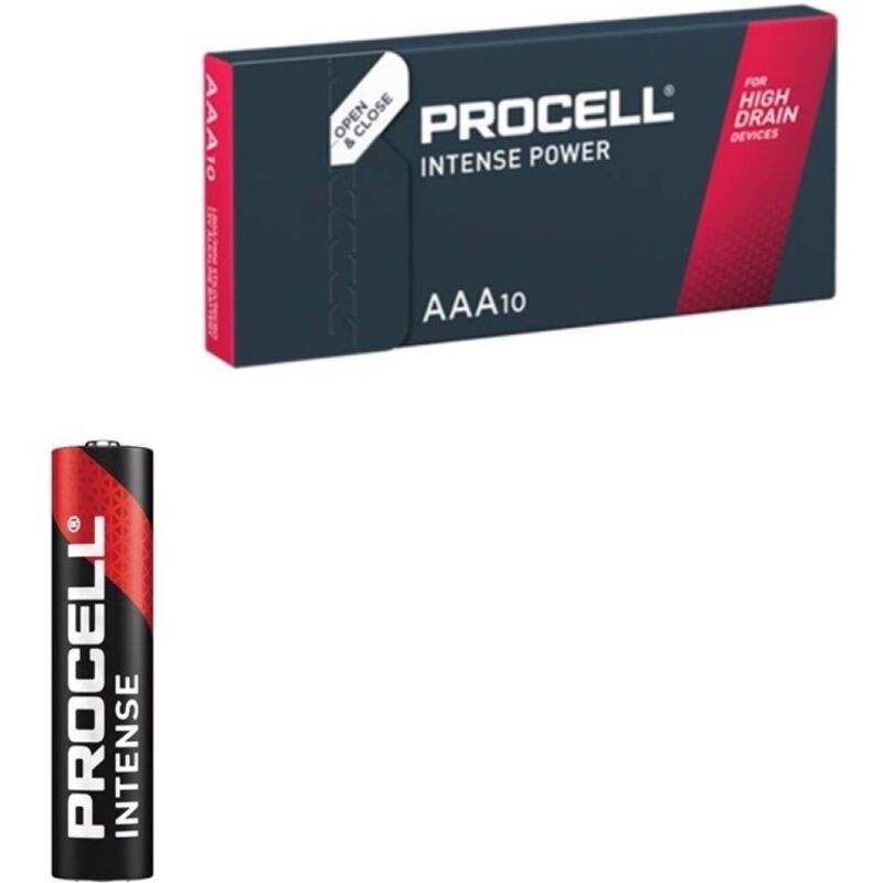 PROCELL - INTENSE POWER ALCALINE LR03 AAA 1,5V BOÎTE*10 PROCELL